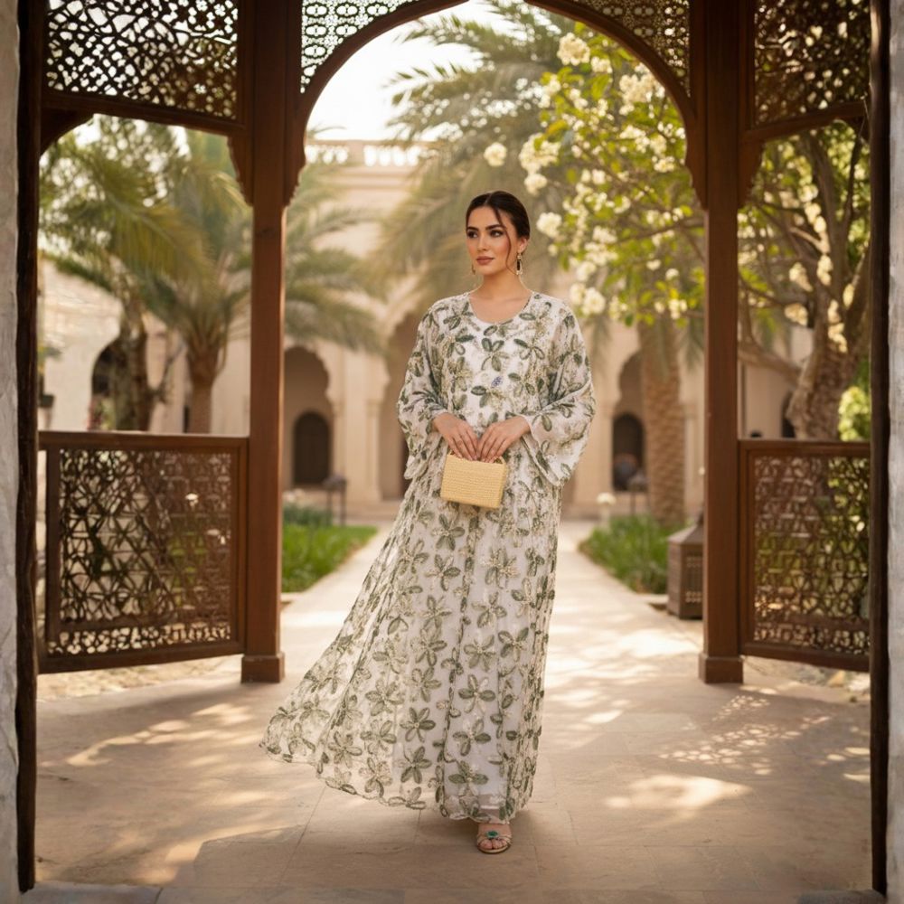Snow green embroidered jalabiya with a luxurious Emirati touch – THQ017_thumbnail_0