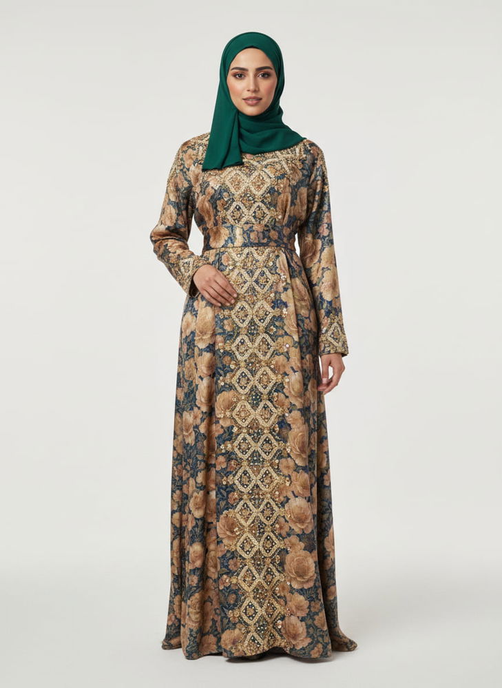 Italian silk jalabiya with a luxurious Emirati touch – THQ026